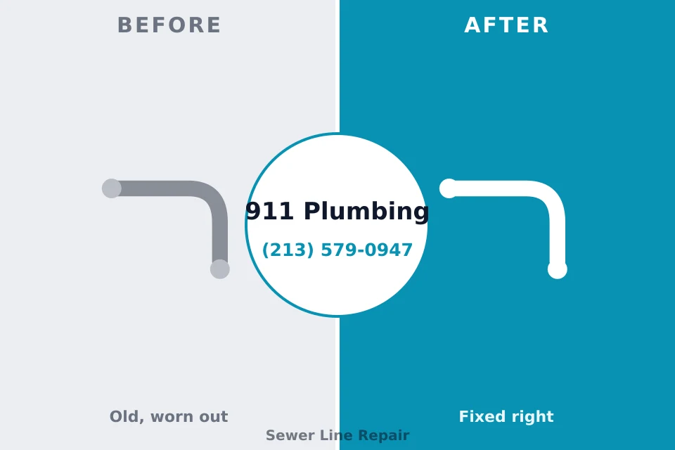Before and after: plumbing repair Petersburg, IN